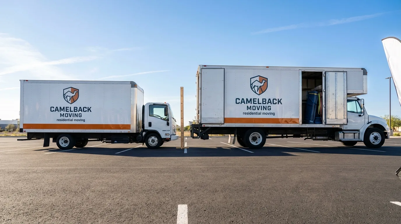 Moving truck size capacity guide in Mont Belvieu